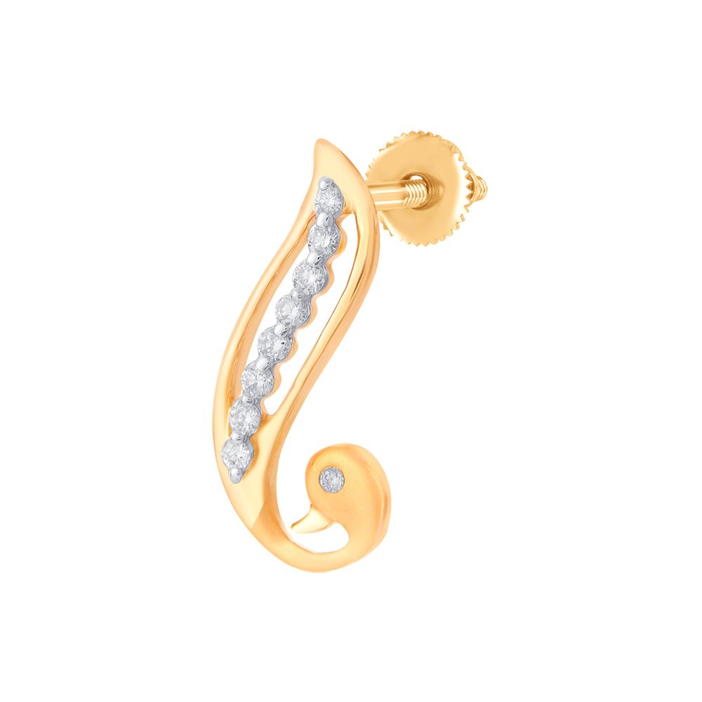 Circle Design Glamorous Diamond Earring Set-Earrings-OPE13003-D400R0C