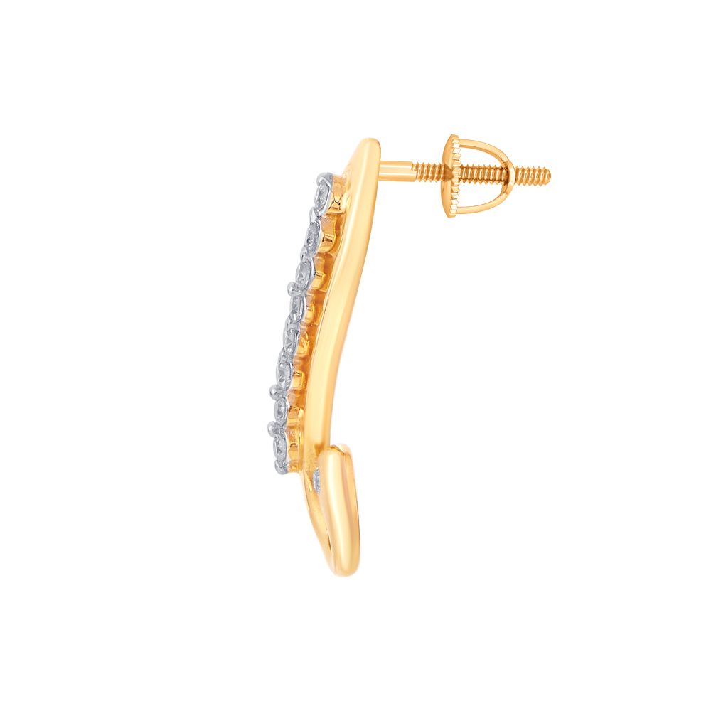 Circle Design Glamorous Diamond Earring Set-Earrings-OPE13003-D400R0C