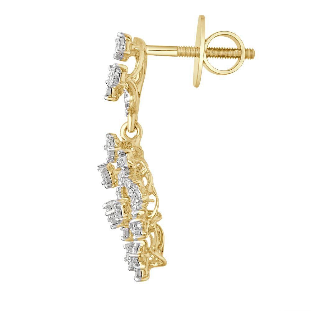 Diamond Earrings in Exquisite Gold-Earrings-OPE15031-D400R0C