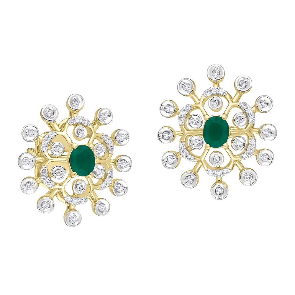 Brilliant Diamond Earrings-All Jewellery-OPE18003-D409X0C