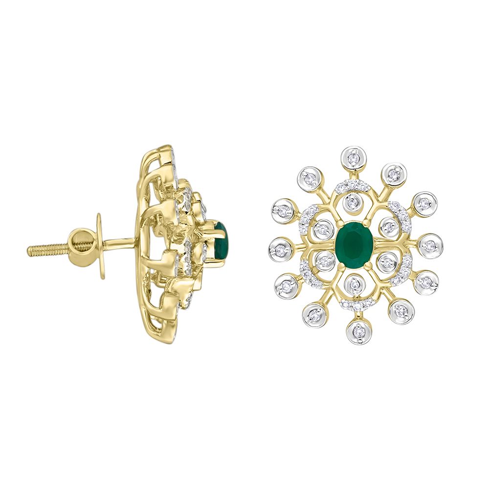 Brilliant Diamond Earrings-All Jewellery-OPE18003-D409X0C