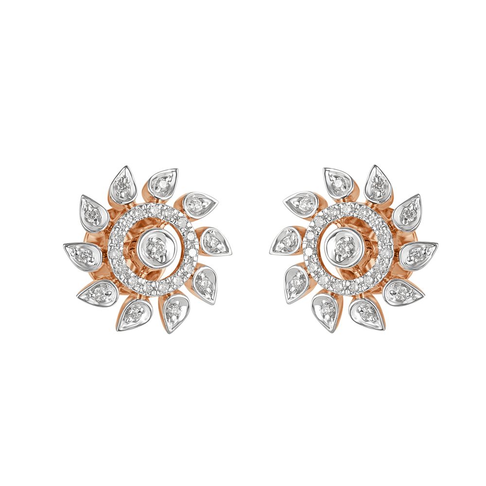 Traditional Wear Diamond Pendant and Earrings Set-All Jewellery-OSP18016-D400X0B