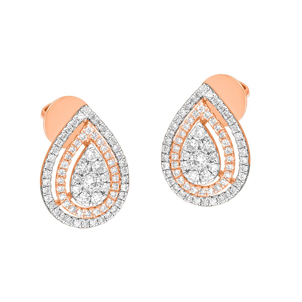 Glitzy Diamond Earrings-All Jewellery-OPE18038-D400X0C