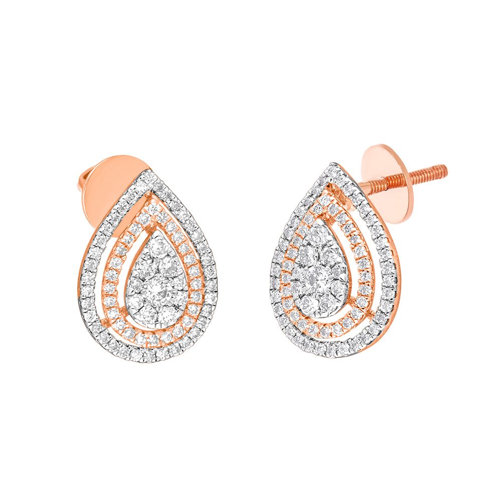 Glitzy Diamond Earrings-All Jewellery-OPE18038-D400X0C
