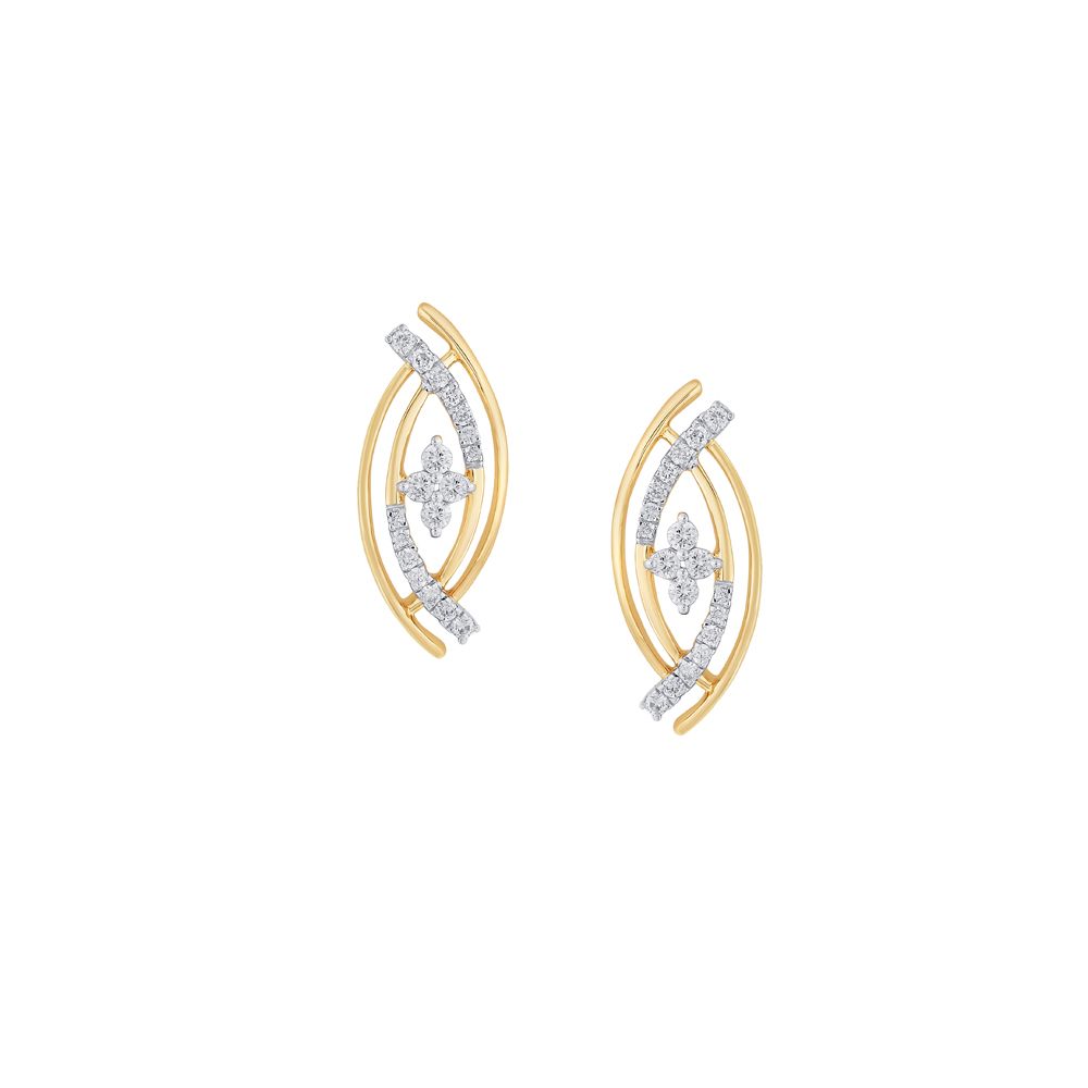 Elegant Rose Gold Earrings-All Jewellery-OPE19007-D400X0B