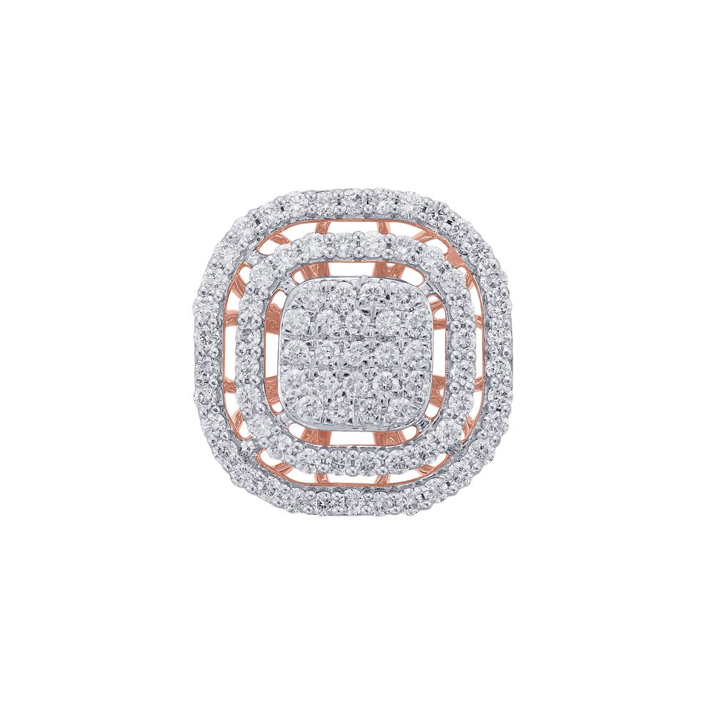 Subtle Earrings Studded With Diamonds-All Jewellery-OPE20014-D300X0B