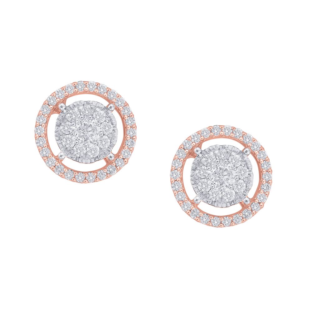 Round Diamond Crown Star Pendant Set in Rose Gold-All Jewellery-OSP20029-M300X0B