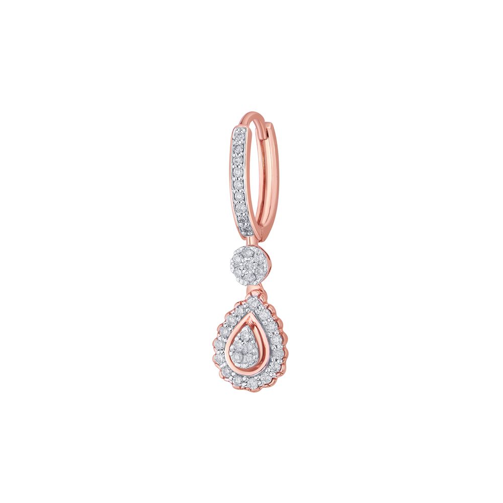 Timeless Diamond Astra Earrings in 14KT Rose Gold-Earrings-OPE21001-DA00X0C