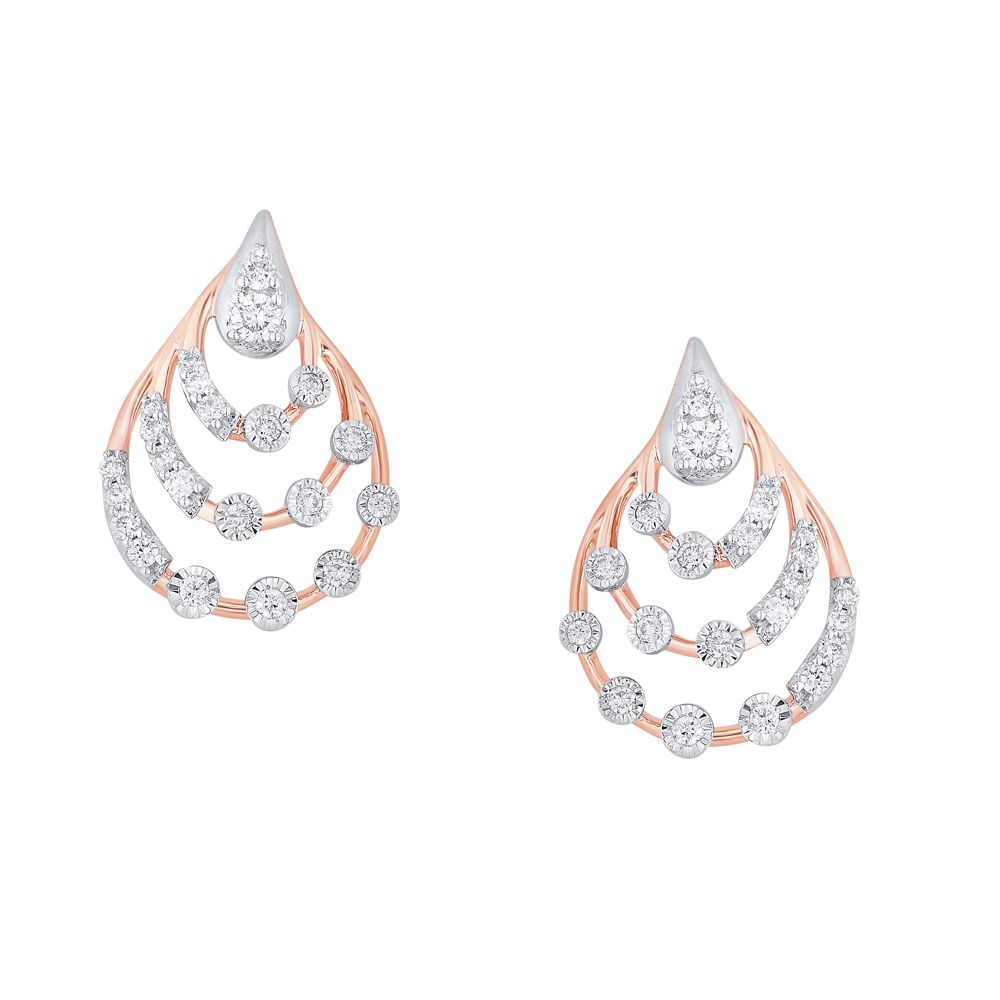 Classic Dewdrop Design Diamond Jewellery Set-All Jewellery-OSP22002-D400X0C