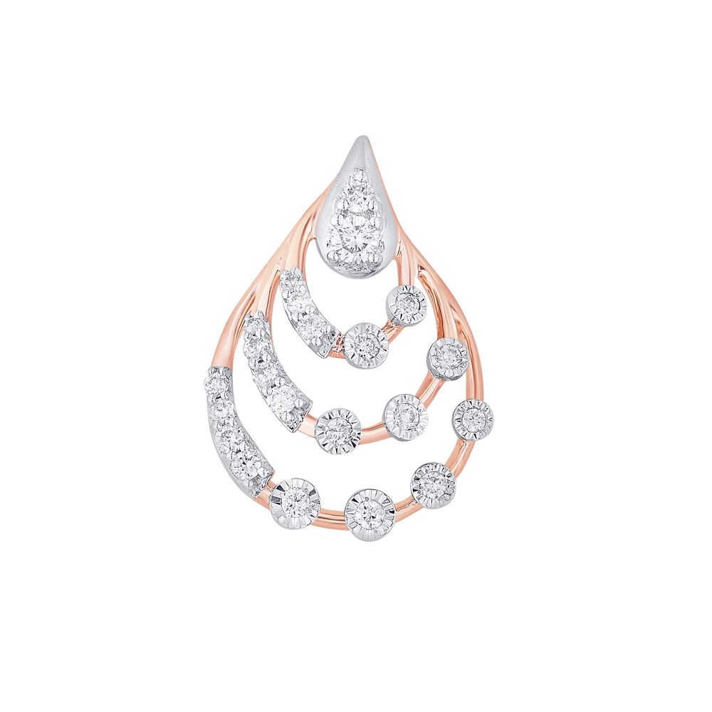 Glamorous Dewdrop Diamond Earrings-All Jewellery-OPE22002-D400X0C