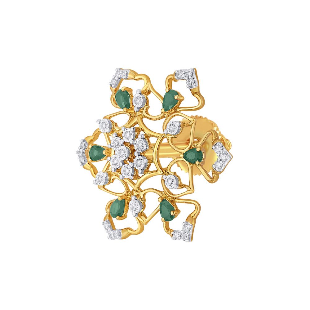 Classy Pendant and Earrings Set Studded witth Diamonds-All Jewellery-OSP22044-D411R0C