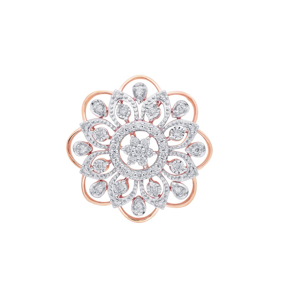 Blooming Shine Diamond Pendant Set-Diamond-OSP22046-D400X0C