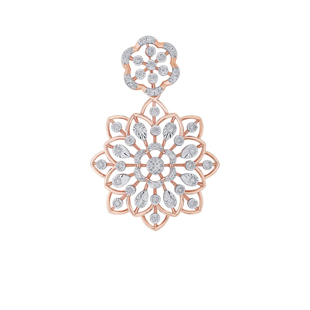 Dangling Rose Gold Earrings-All Jewellery-OPE22047-D400X0C