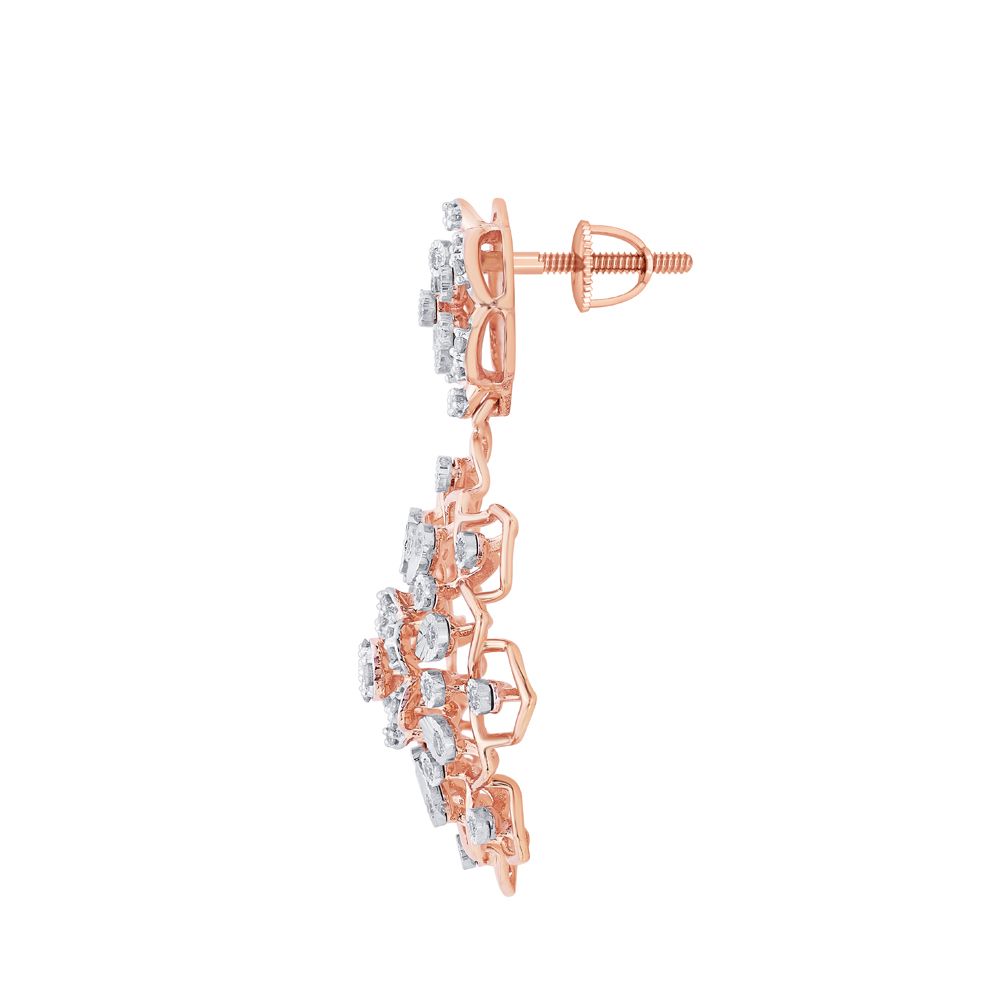 Dangling Rose Gold Earrings-All Jewellery-OPE22047-D400X0C