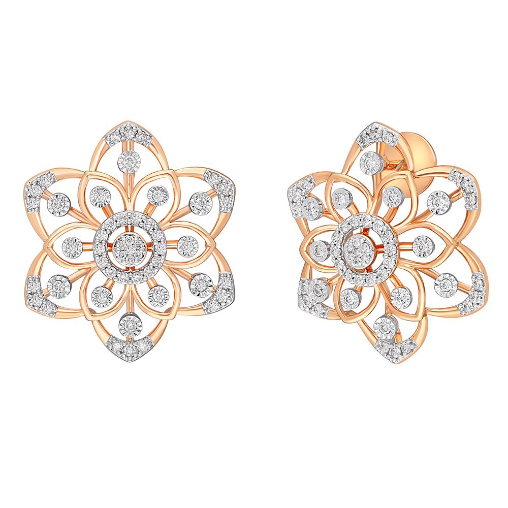 Glamorous Diamond Stud Earrings-Earrings-OPE22049-D900X0C