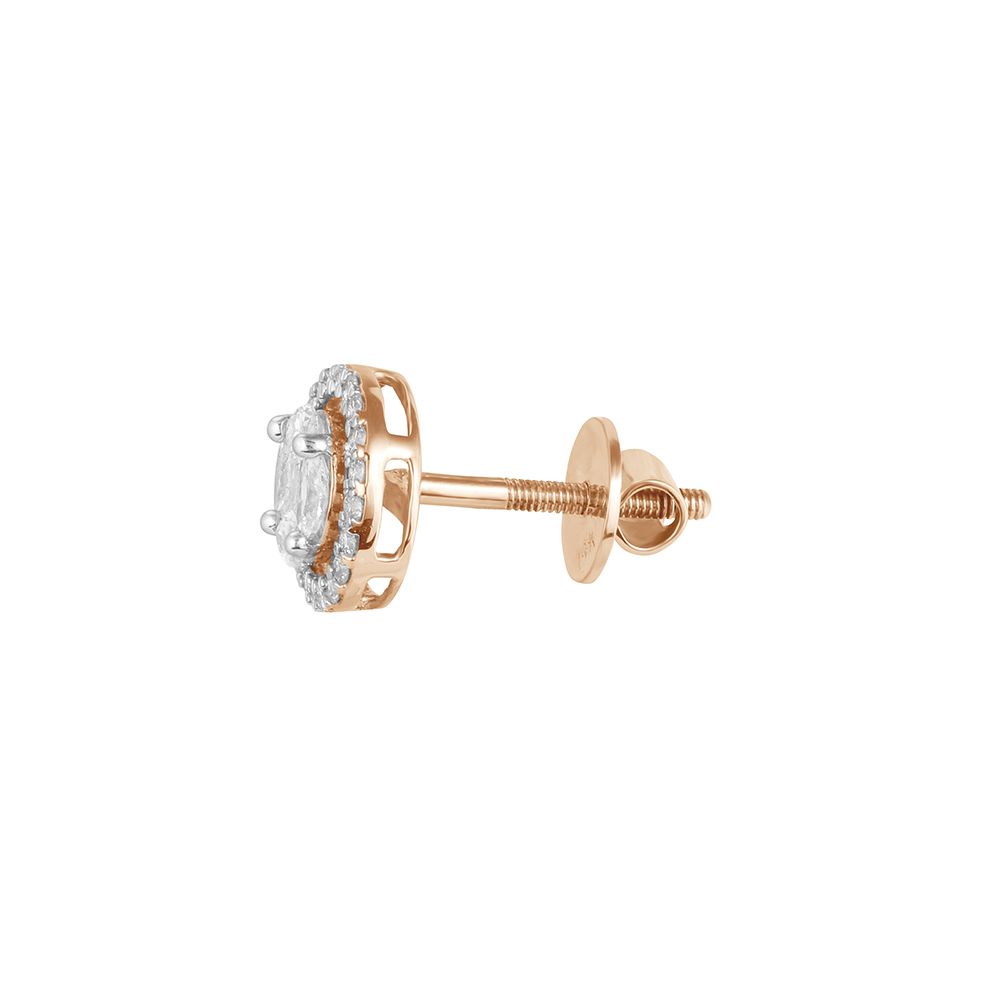 Dazzling Rose Gold Earrings-Earrings-OPE22050-D300X0C