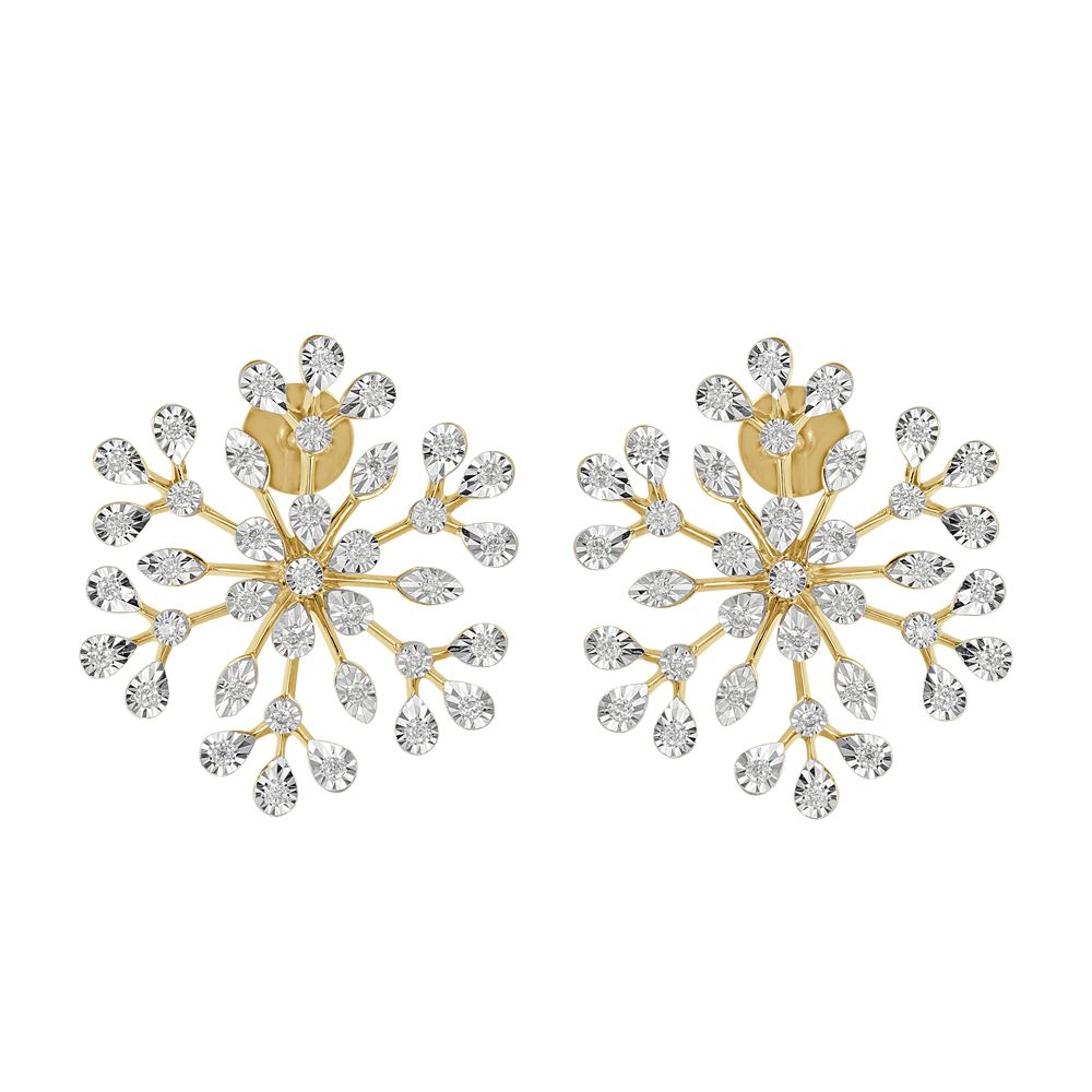 Floral Burst Miracle Plate Diamond Pendant Set-Diamond-OSP22062-D400R0C