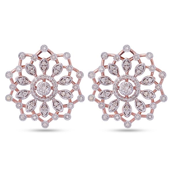 Contemporary Diamond Earrings-All Jewellery-OPE23001-D900X0C