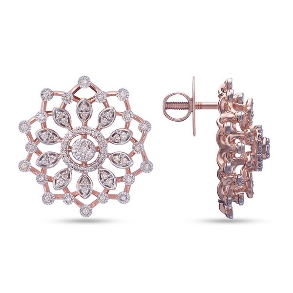 Contemporary Diamond Earrings-All Jewellery-OPE23001-D900X0C