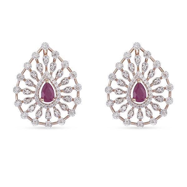 Glamorous Yellow Gold Earrings-All Jewellery-OPE23002-D910R0C