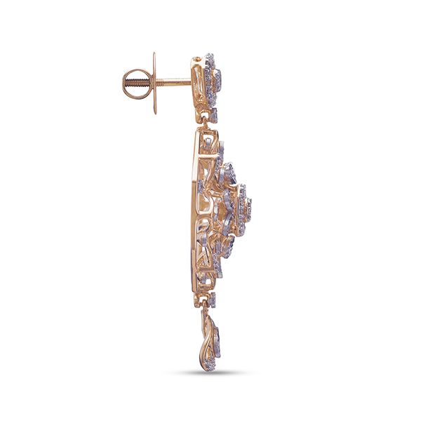 Vintage Inspired Diamond Earrings-All Jewellery-OPE23004-D900R0C