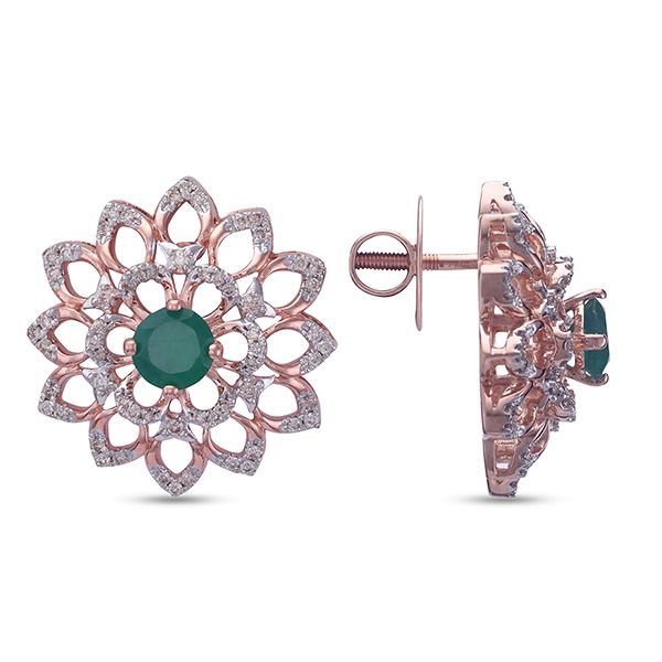 Subtle Earrings in Rose Gold-All Jewellery-OPE23006-D911X0C