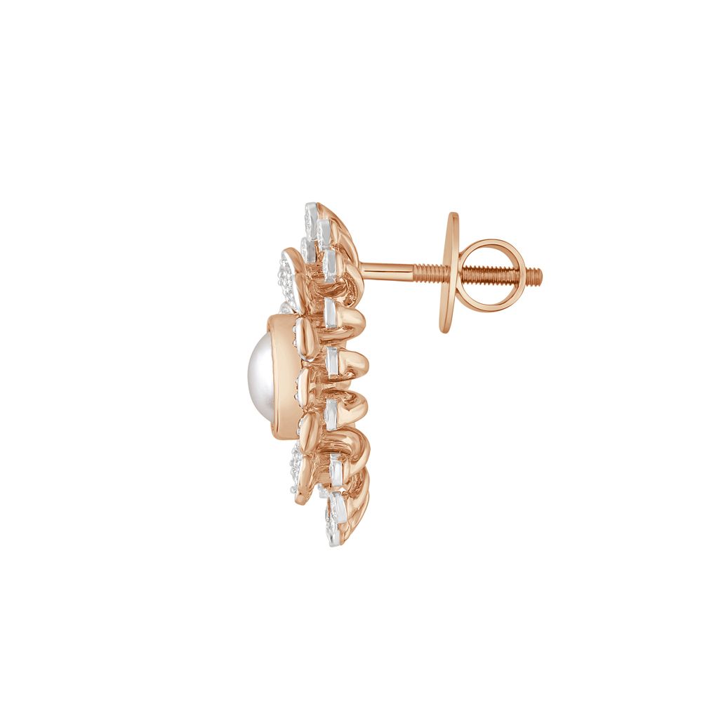 Beautiful Diamond Pendant and Earrings Set in 14Kt Rose Gold-All Jewellery-OSP23007-D908X0C