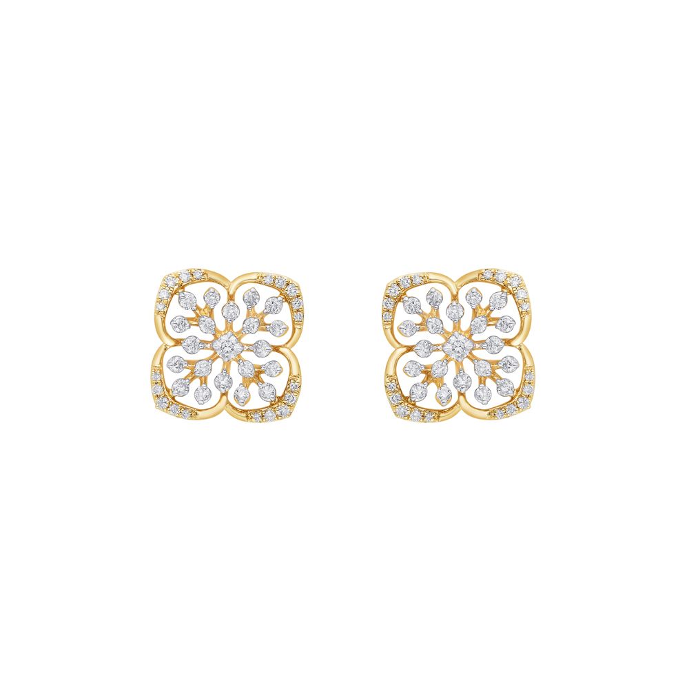 4-Leaf Clover Design Diamond Earrings and Pendant Set-All Jewellery-OSP23016-D400R0B
