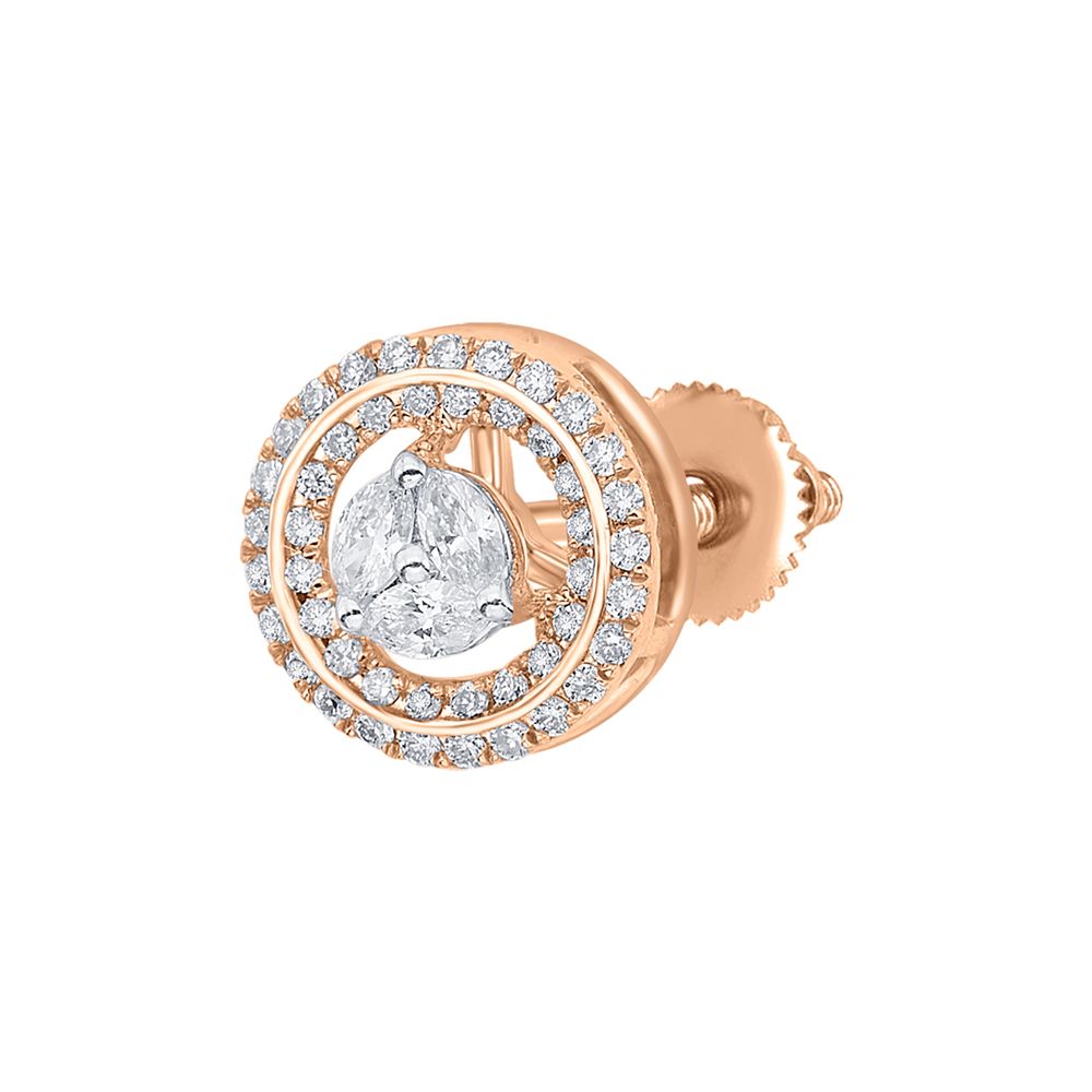 Deconstructed Square Diamond Earrings-Earrings-OPE23022-D300X0B