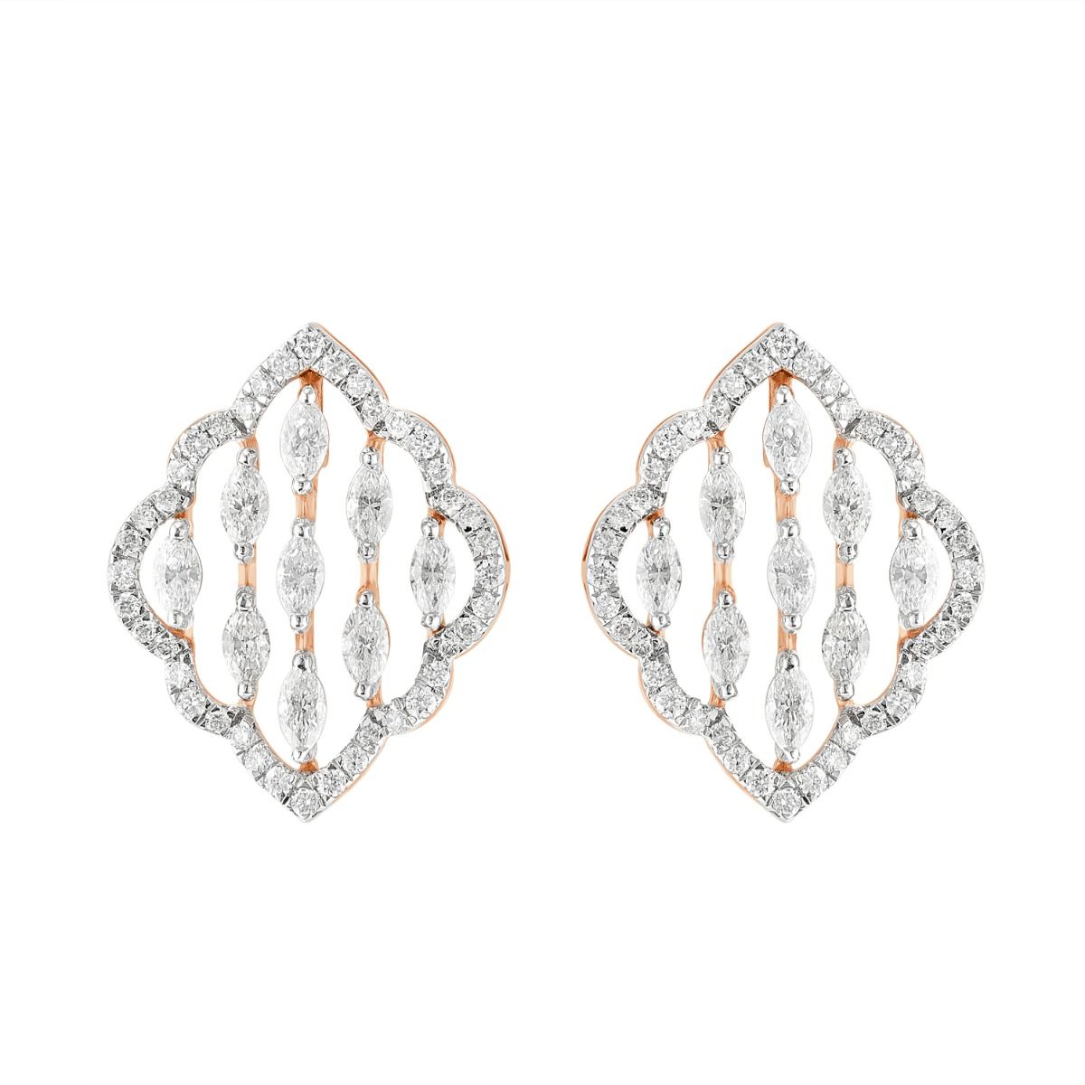 Scintillating Diamond Clustered Pendant Set-All Jewellery-OSP23025-D300X0B