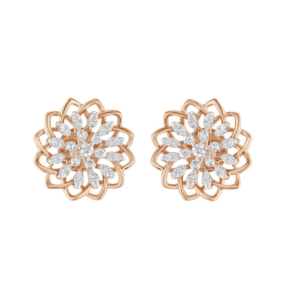 Stunning Floral Diamond Pendant Set-All Jewellery-OSP23029-D300X0B