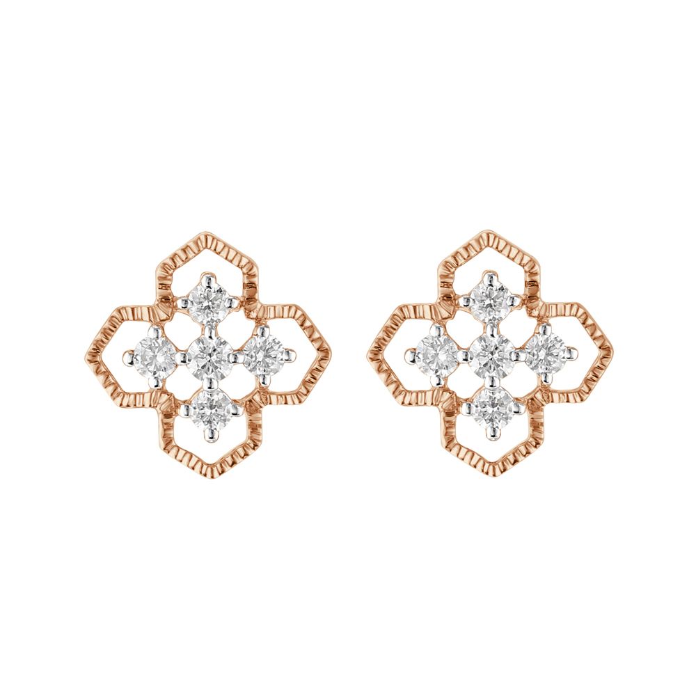 Geometric Design Rose Gold Pendant Set-All Jewellery-OSP23035-D300X0B