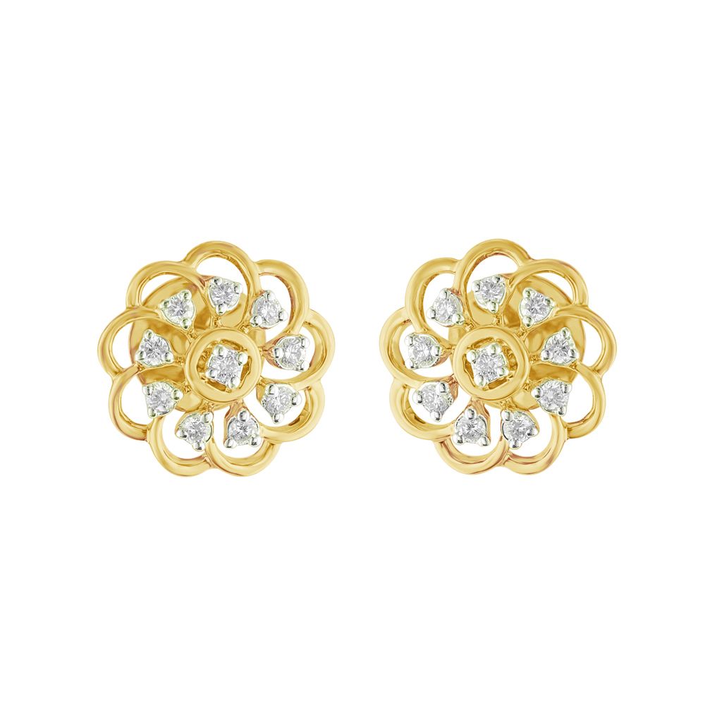 Floral Pendant Set in Yellow Gold-All Jewellery-OSP23036-D300R0B