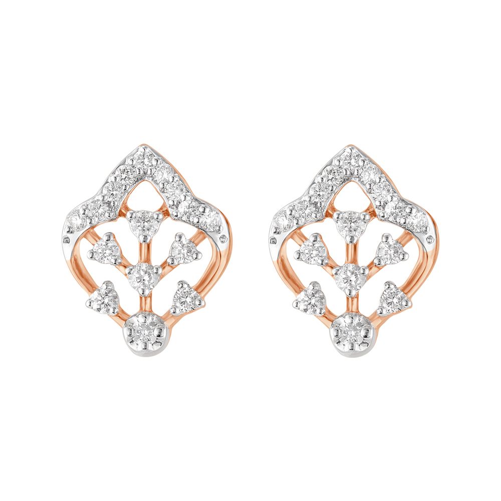 Aesthetic Rose Gold Floral Pendant Set-All Jewellery-OSP23037-D300X0B