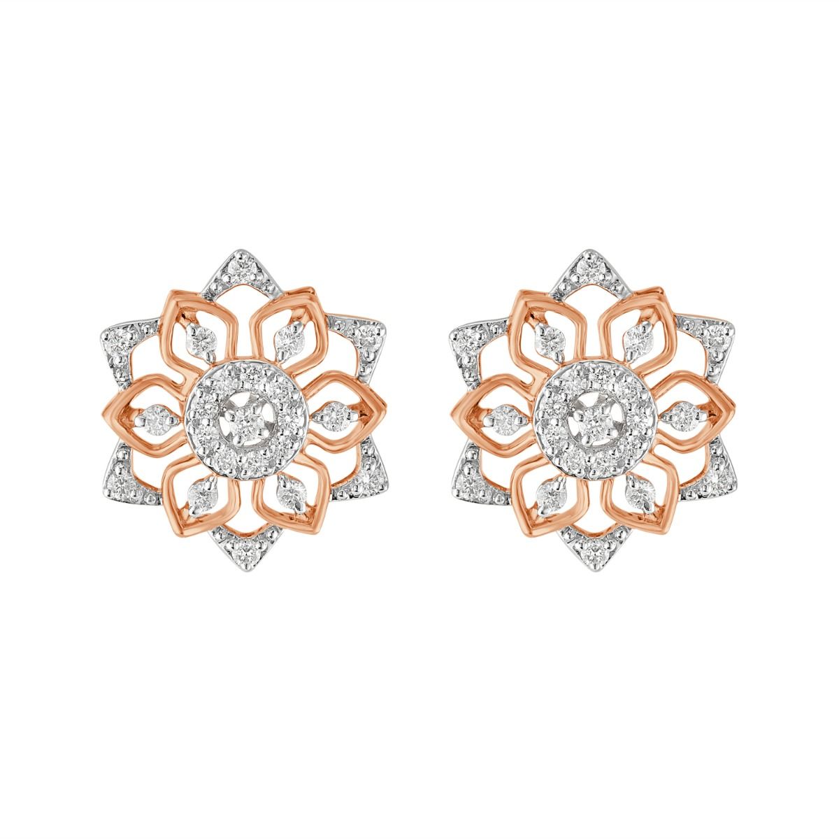 Glossy Floral Rose Gold Pendant Set-All Jewellery-OSP23038-D300X0B