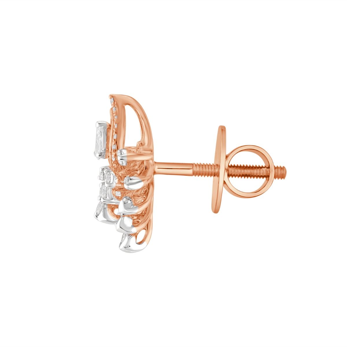 Precious Rose Gold Starburst Earrings-Earrings-OPE23043-D300X0B