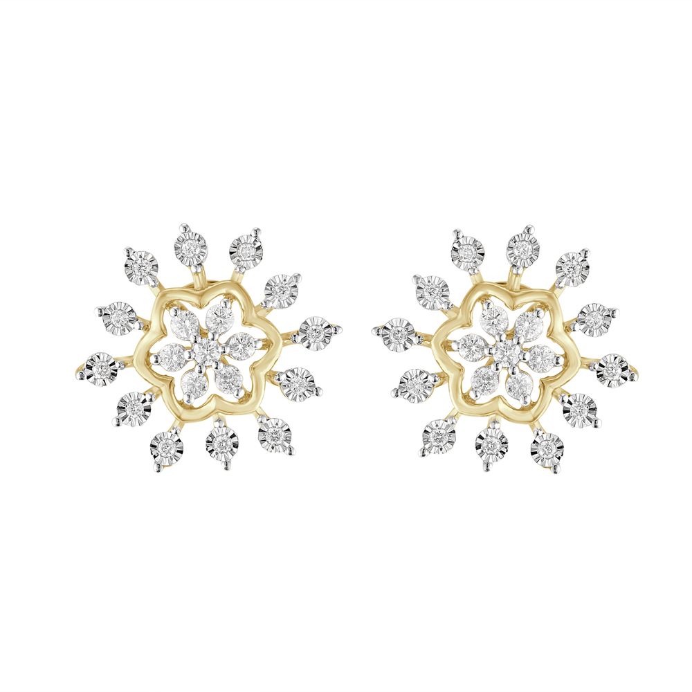 Starburst Design Diamond Pendant Set-Diamond-OSP23045-D300R0B