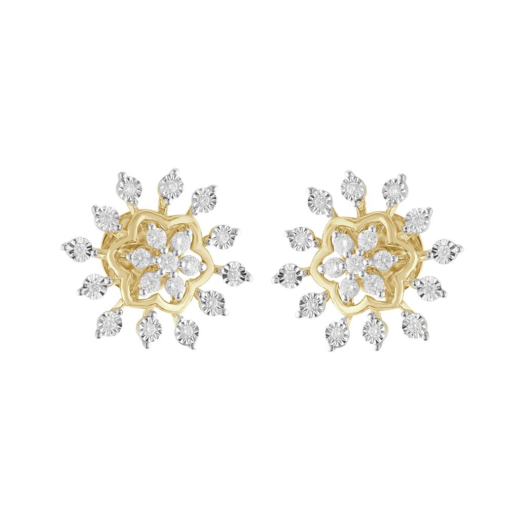 Starburst Design Diamond Pendant Set-Diamond-OSP23045-D300R0B