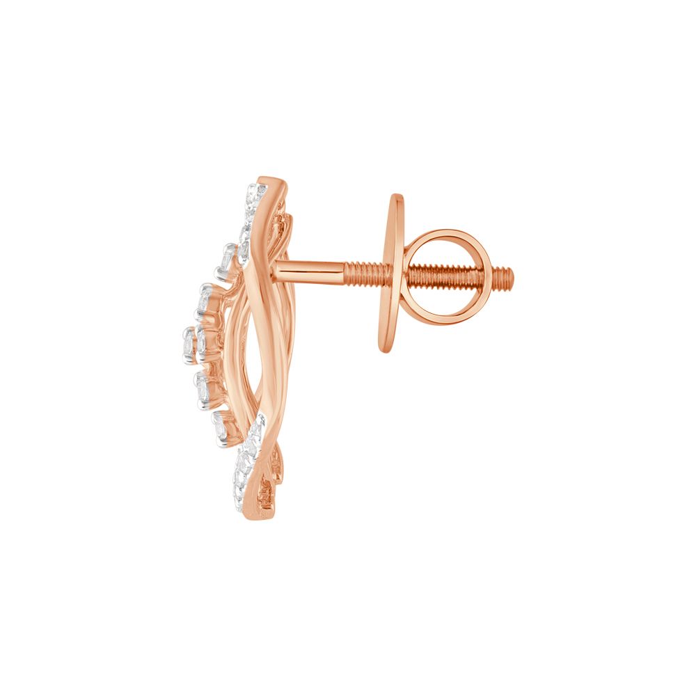 Fascinating Geometric Diamond Earrings-Earrings-OPE23E12-D400X0B