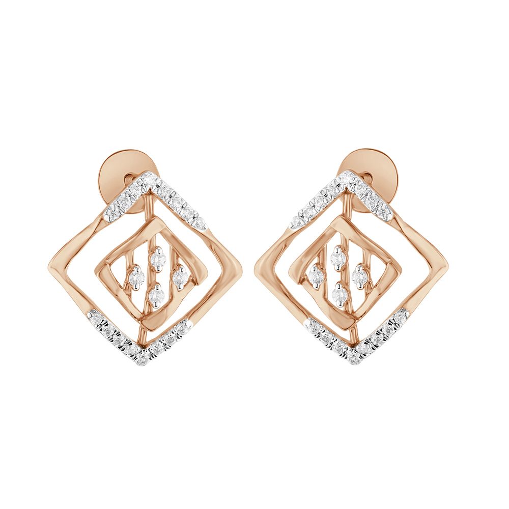 Attractive Diamond and Rose Gold Pendant Set-All Jewellery-OSP23E13-D400X0B