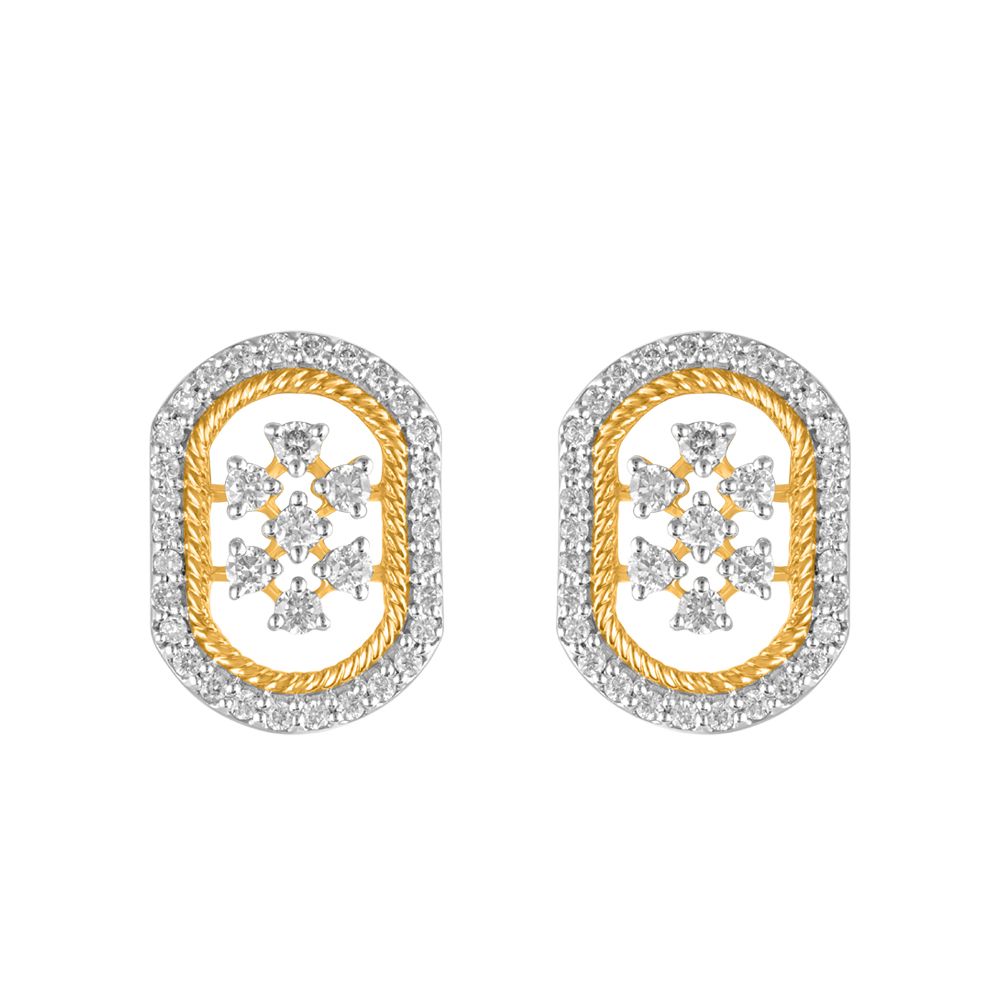Geometric Diamond and Yellow Gold Pendant Set-All Jewellery-OSP23E14-D400R0B