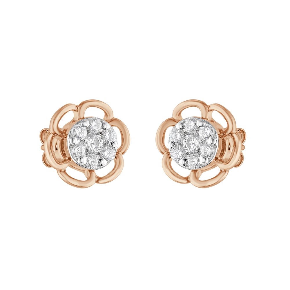 Chic Diamond Earrings-Earrings-OPE23E26-D400X0B