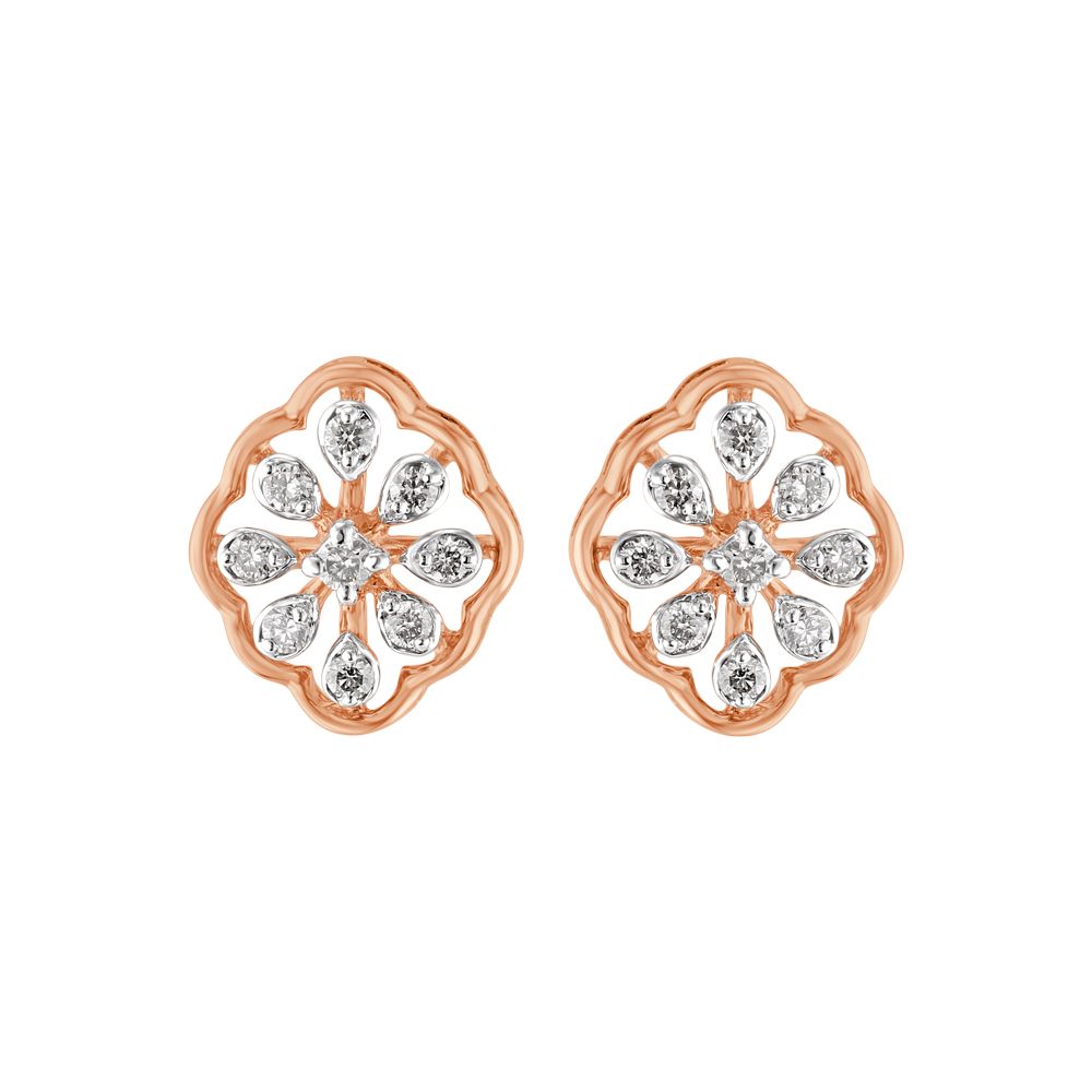 Glimmering Diamond and Rose Gold Pendant Set-All Jewellery-OSP23E28-D400X0B