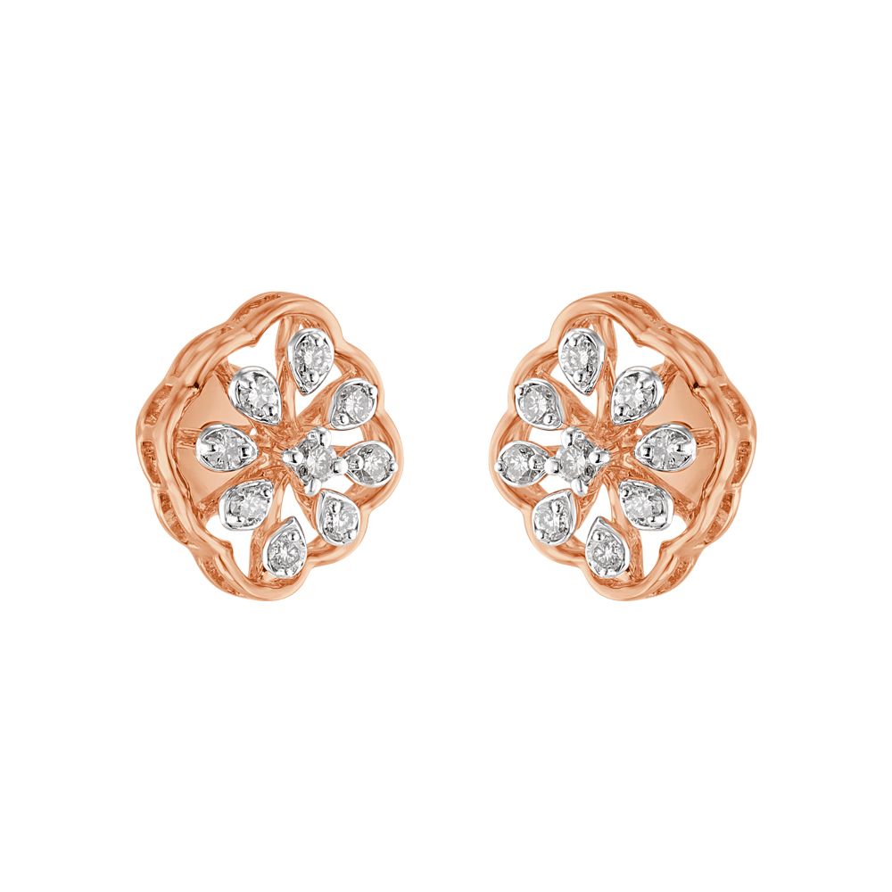 Glimmering Diamond and Rose Gold Pendant Set-All Jewellery-OSP23E28-D400X0B