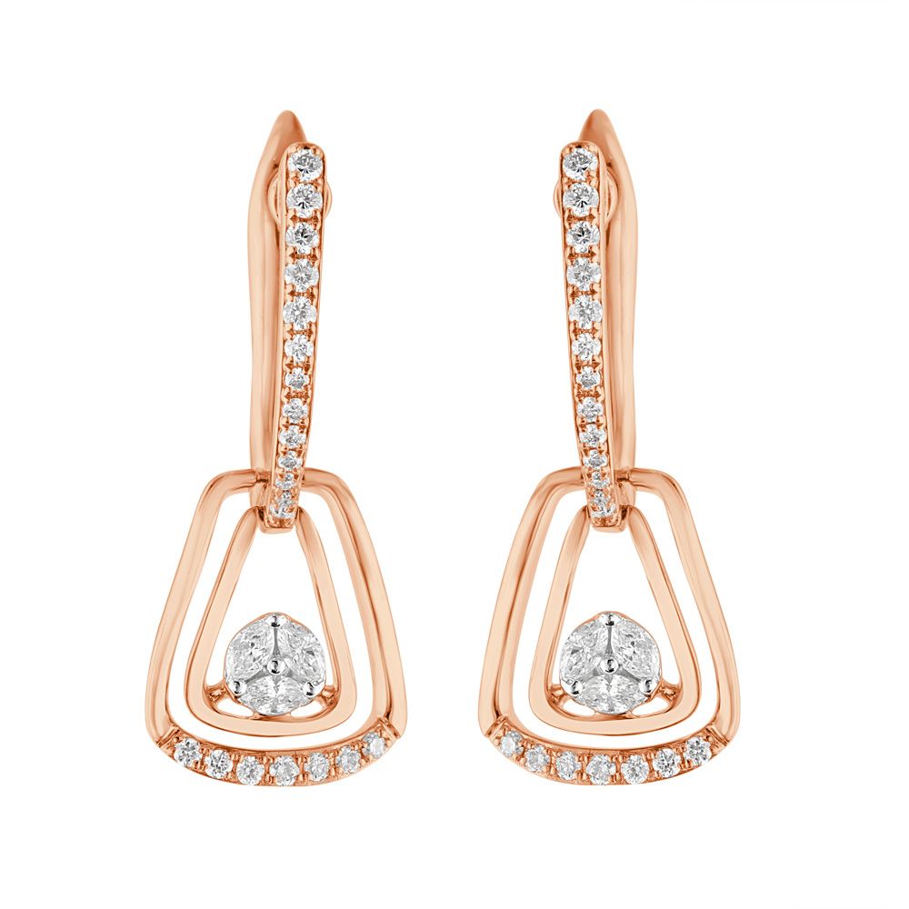 Classy Rose Gold and Diamond Pendant Set-All Jewellery-OSP23E30-D300X0B