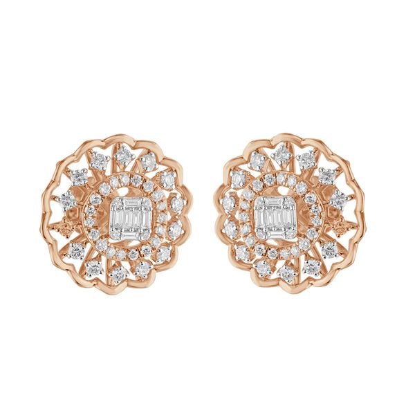 Captivating Round Rose Gold Pendant Set-All Jewellery-OSP23E38-D300X0B