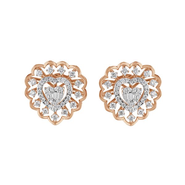 Heart Shaped Diamond Pendant Set-All Jewellery-OSP23E39-D300X0B