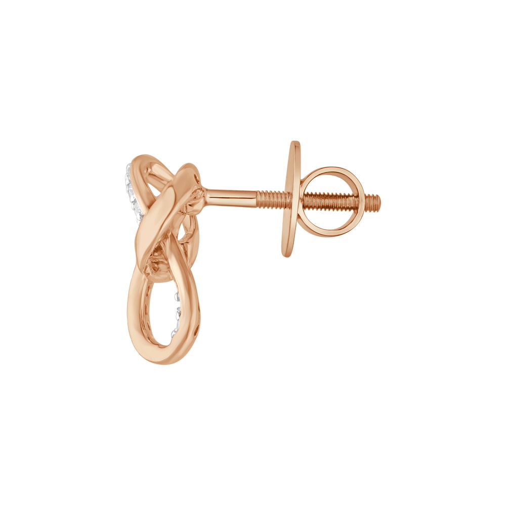 Trinity Design Diamond Earrings-Earrings-OPE23E40-D400X0B