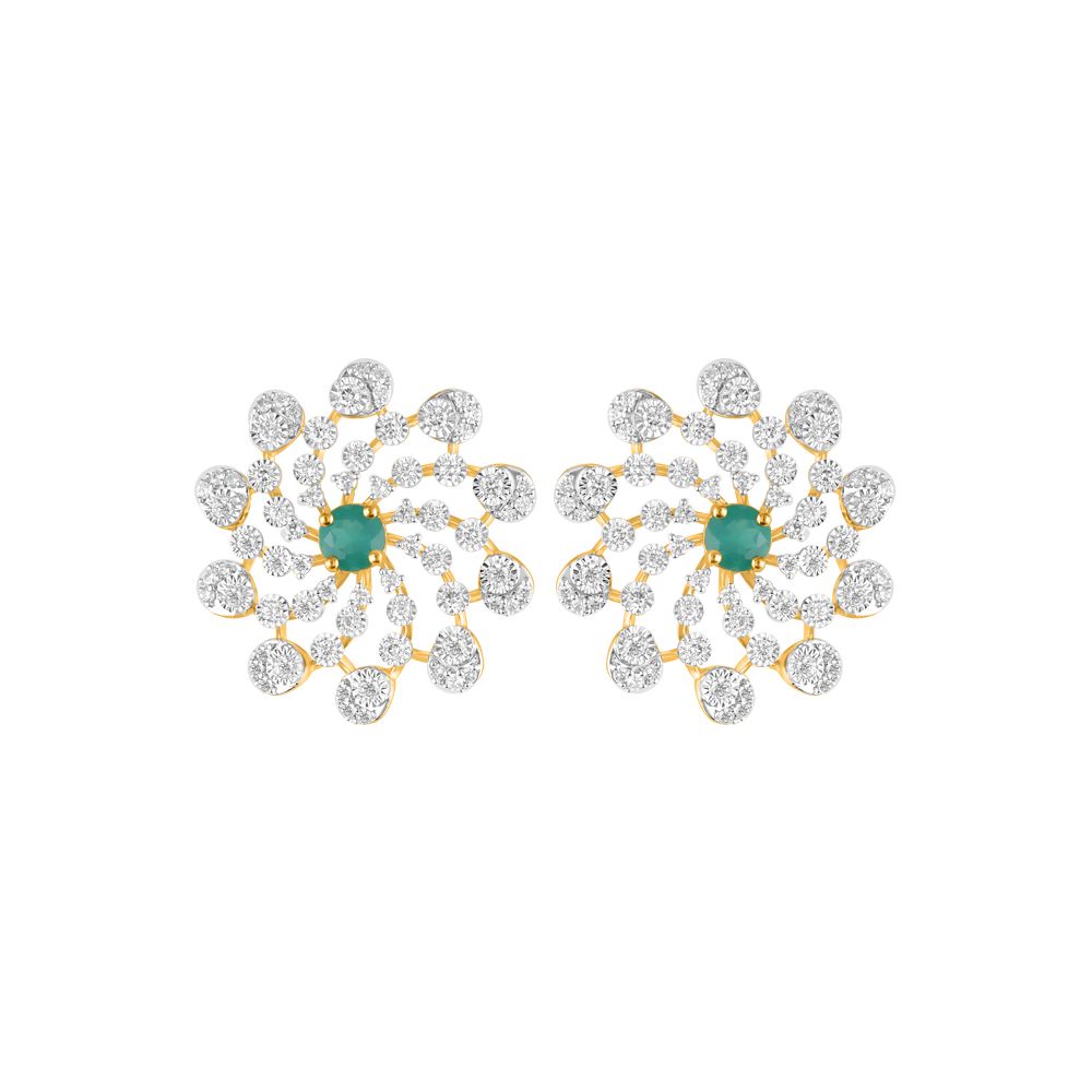 Stunning Green Onyx and Diamond Pendant Set-Diamond-OSP23E51-D424R0B