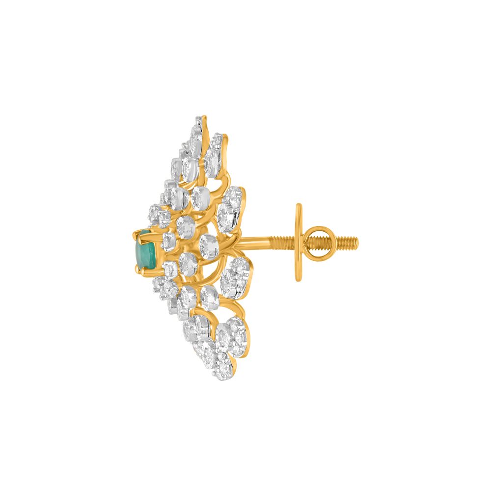 Stunning Green Onyx and Diamond Pendant Set-Diamond-OSP23E51-D424R0B